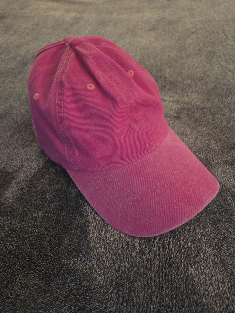 Washed Cotton Pink Baseball Cap